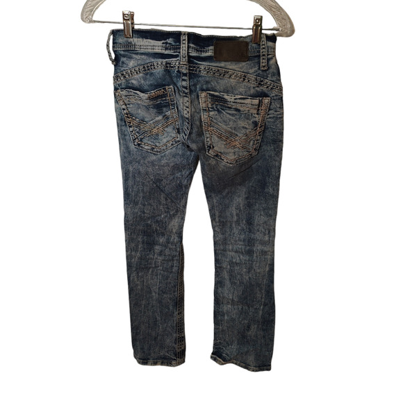 BKE Denim Aiden Distressed Acid Washed Jeans 25R - Picture 1 of 7